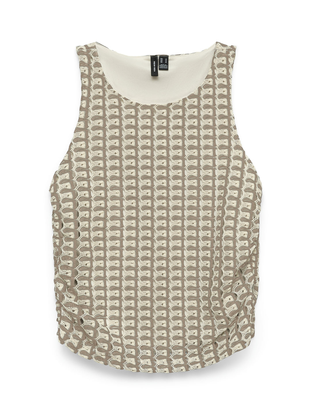 VMROSALIA SL O-NECK SHORT TOP JRS G, Birch/Silver mink 222913002 Bild 1