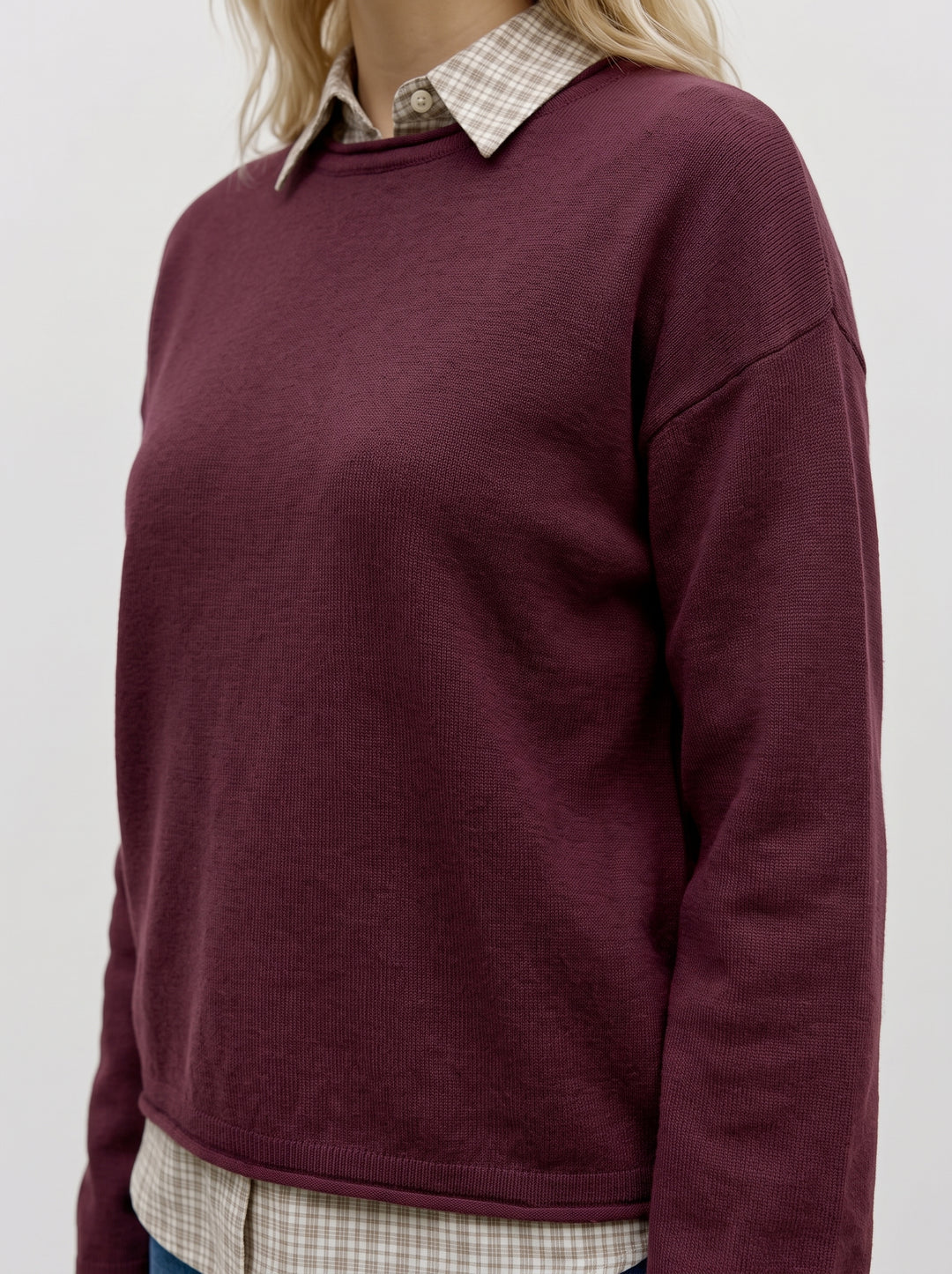 VMSABA ROLL LS O-NECK PULLOVER GA N, Winetasting 186320 Bild 4