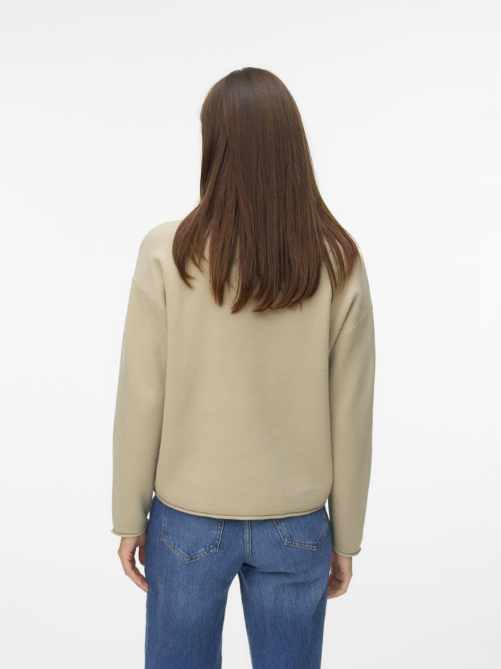 VMSABA ROLL LS O-NECK PULLOVER GA N, Abbey Stone/W. MELANGE 189038001 Bild 3