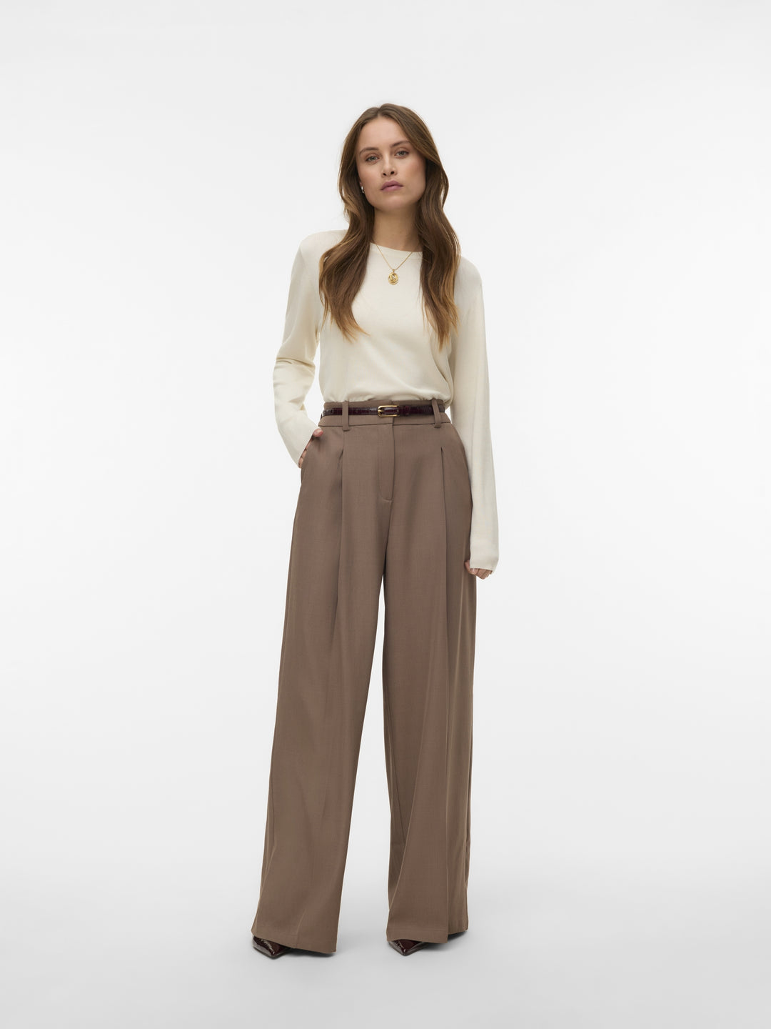 VMSILJE LS O-NECK PULLOVER NOOS, Birch 222913 Bild 2