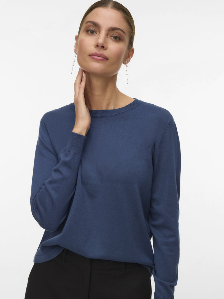 VMSILJE LS O-NECK PULLOVER NOOS, Dark Denim 229916 Bild 4