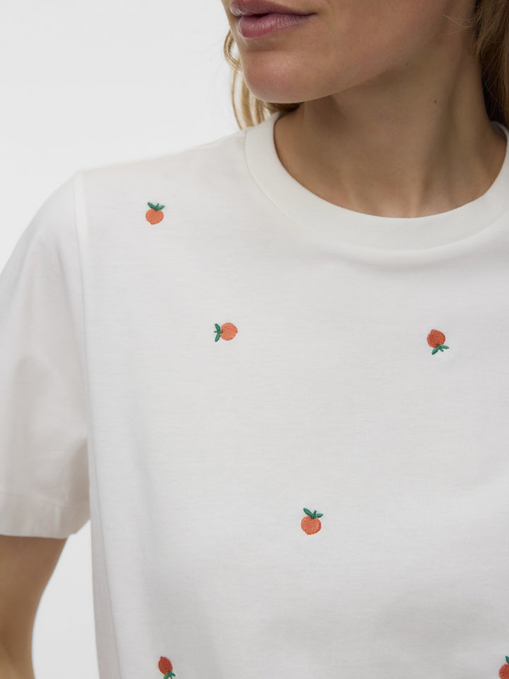 VMSOLA METTE SS TOP BOX JRS, Snow White/PEACH 175598002 Bild 5
