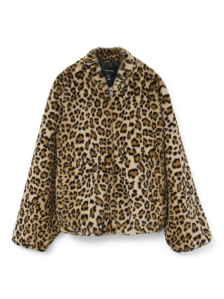 VMSONJALIGA AOP SHORT JACKET GA BOO, Silver Mink/LEOPARD 192623001 Bild 1