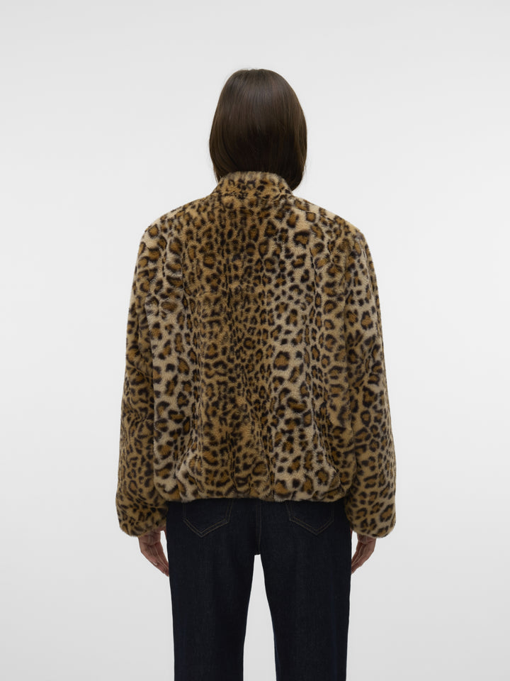 VMSONJALIGA AOP SHORT JACKET GA BOO, Silver Mink/LEOPARD 192623001 Bild 6