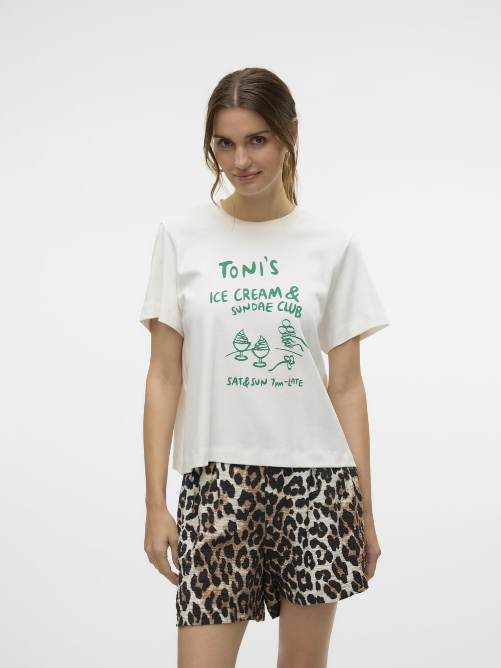 VMSONYA METTE SS TOP BOX JRS GA, Snow White/TONIS ICE CREAM 175598003 Bild 2