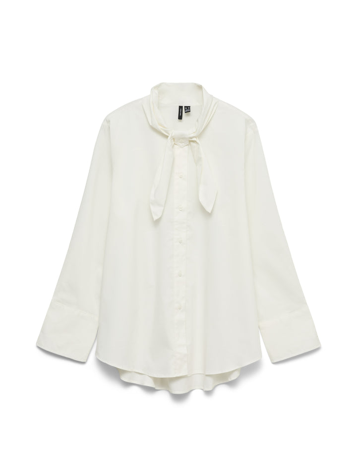 VMSYNNE LS NECK SCARF SHIRT WVN NOO, Snow White 175598 Bild 1