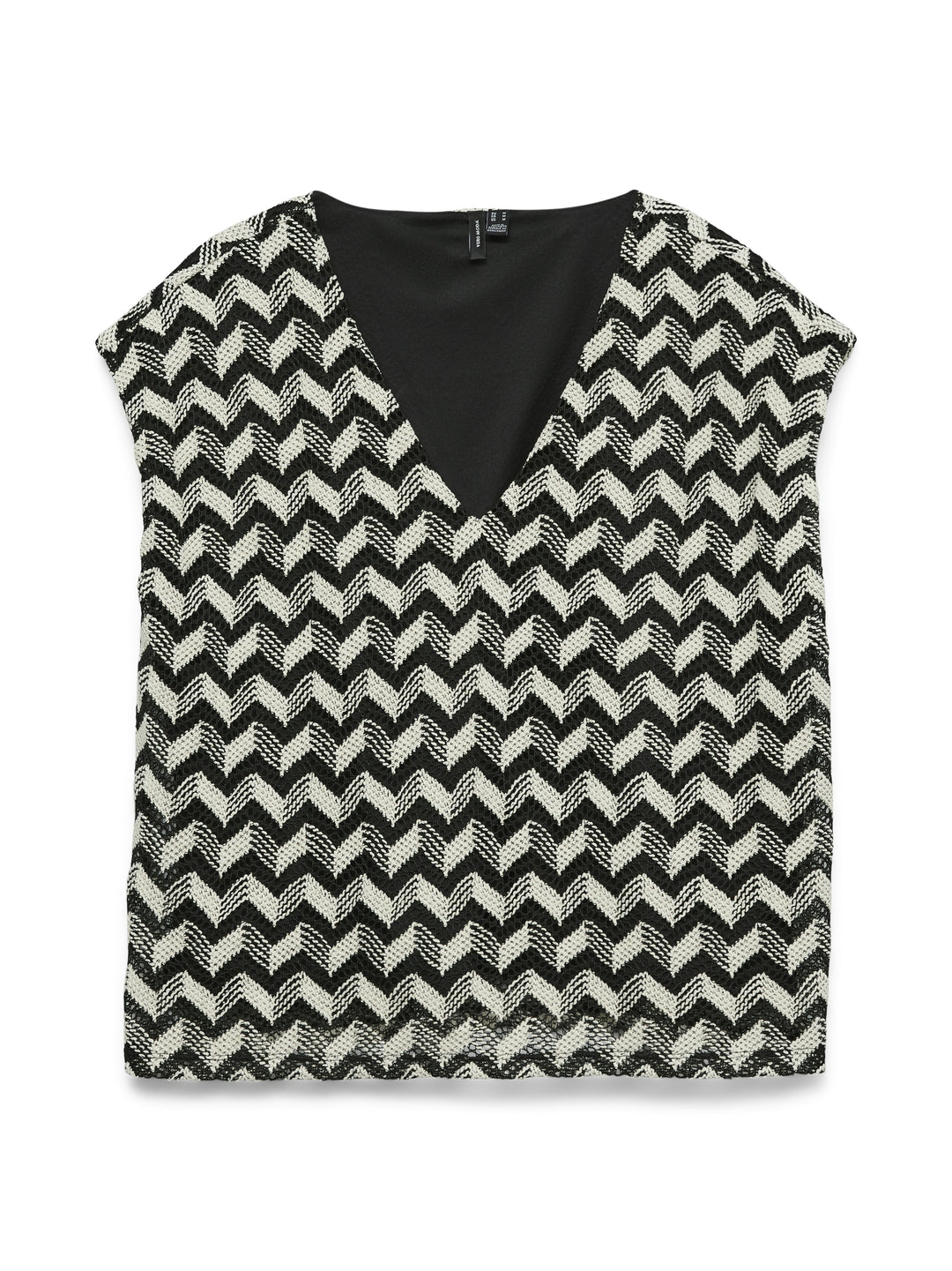 VMTIKKA CS V-NECK TOP JRS, Black/Birch blend 177868001 Bild 1