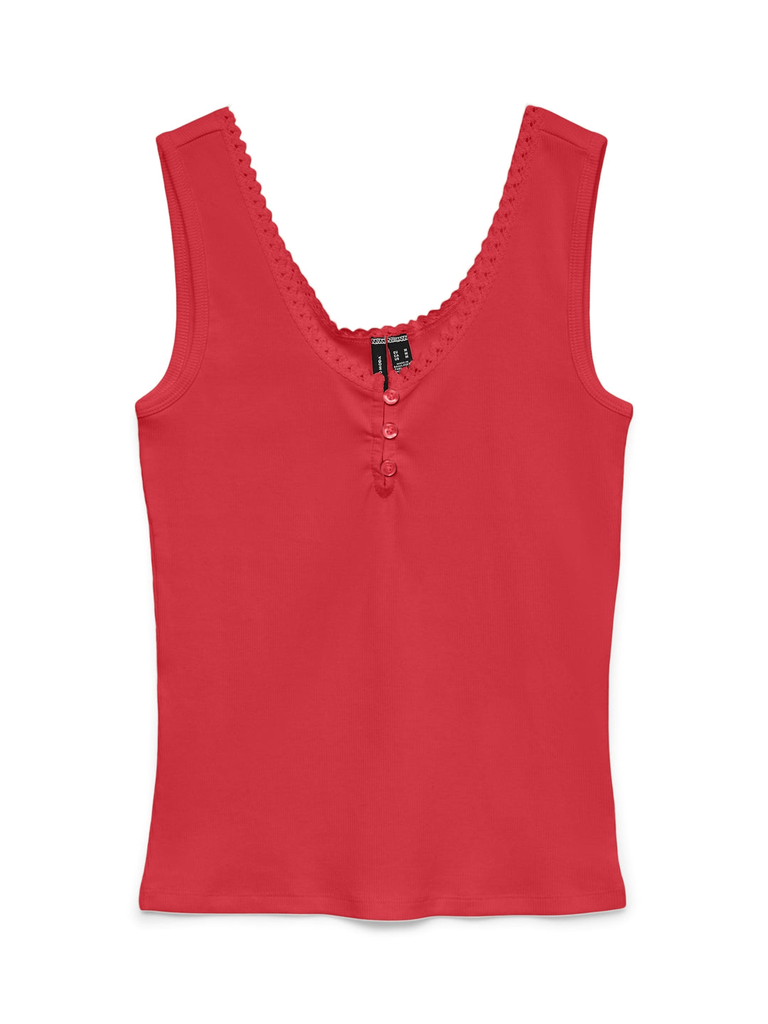 VMTINNA SL U-NECK SHORT TOP JRS GA, Poinsettia 305102 Bild 1