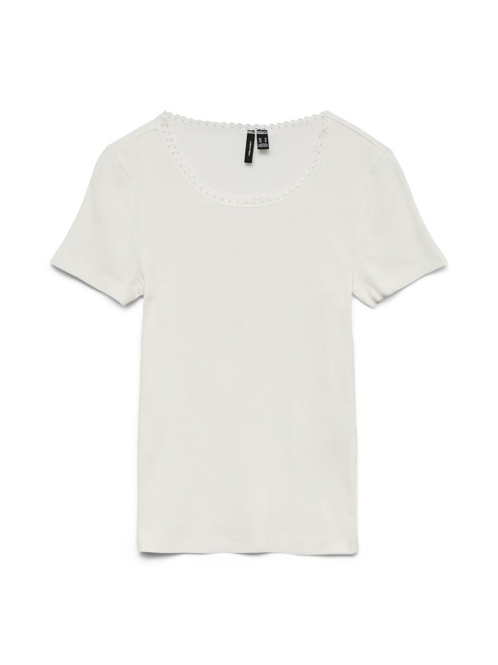 VMTINNA SS O-NECK TOP JRS GA, Snow White 175598 Bild 1