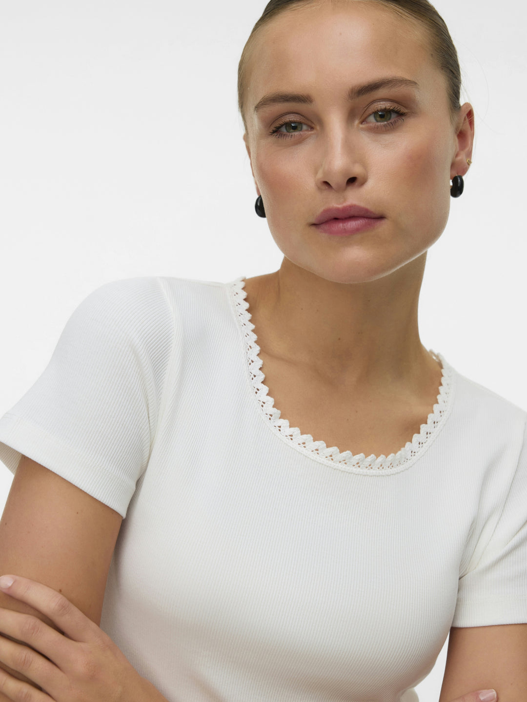 VMTINNA SS O-NECK TOP JRS GA, Snow White 175598 Bild 3