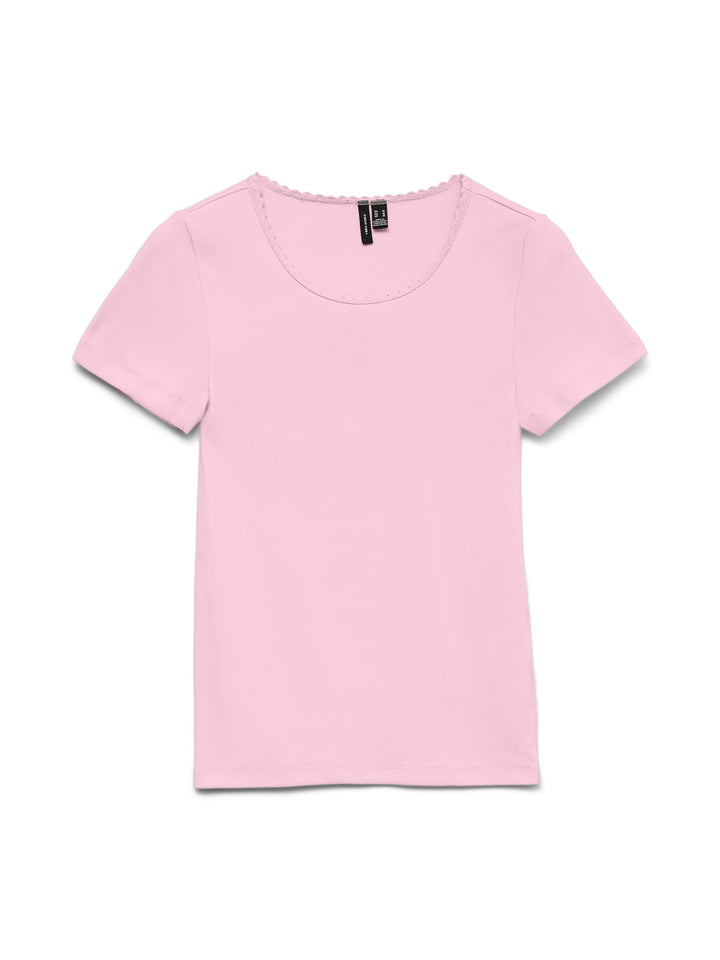 VMTINNA SS O-NECK TOP JRS GA, Pink-A-Boo 291375 Bild 1