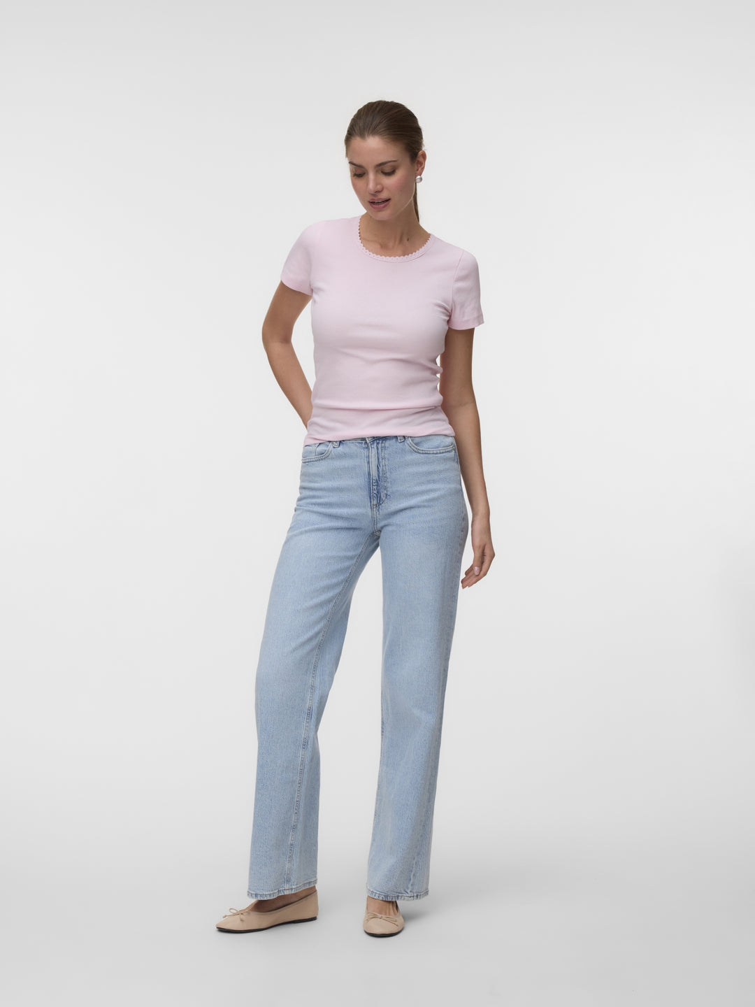 VMTINNA SS O-NECK TOP JRS GA, Pink-A-Boo 291375 Bild 2