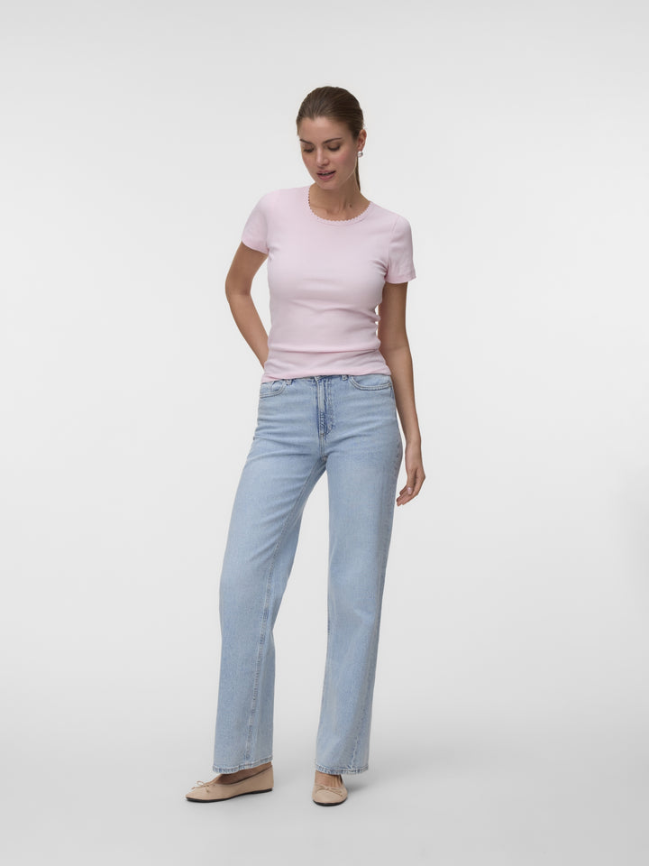 VMTINNA SS O-NECK TOP JRS GA, Pink-A-Boo 291375 Bild 2