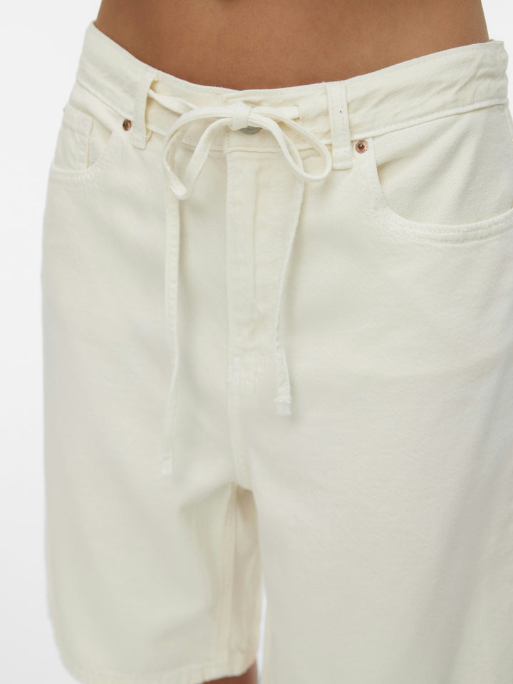 VMVILLA MR BERMUDA DNM SHORTS MIX, Ecru 214270 Bild 4