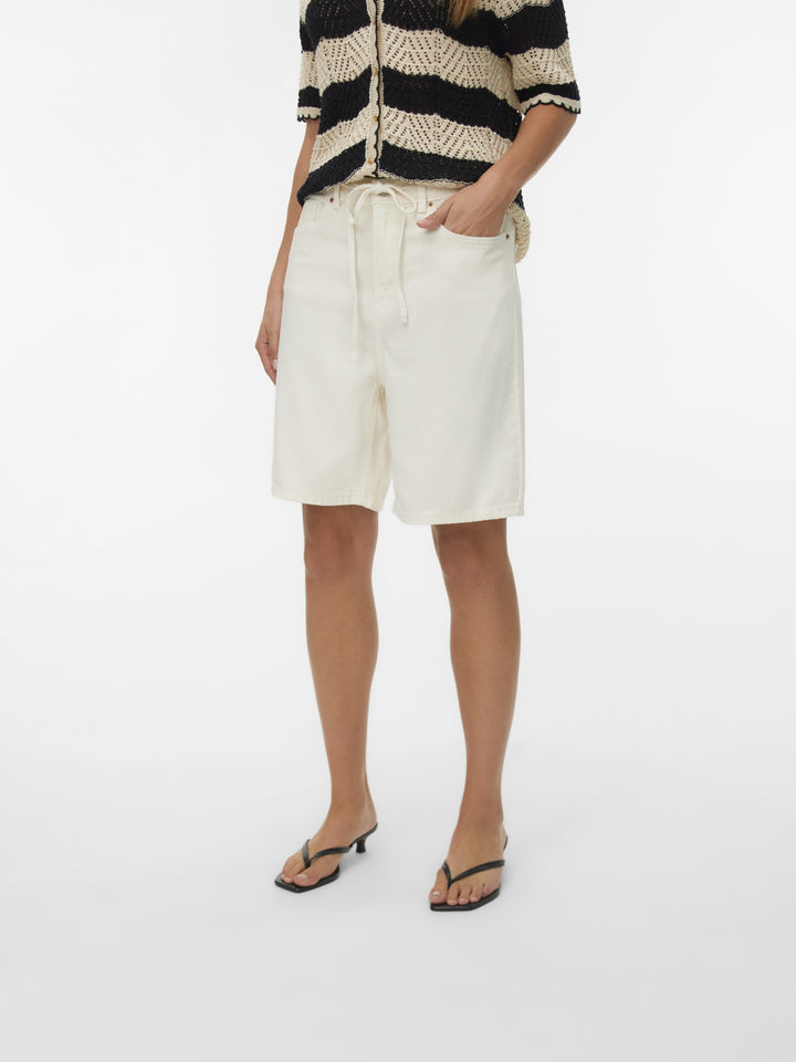 VMVILLA MR BERMUDA DNM SHORTS MIX, Ecru 214270 Bild 5
