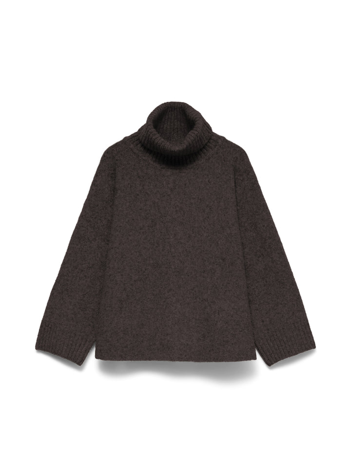 VMVIOLET 7/8 ROLLNECK PULLOVER, Chocolate Torte/MELANGE 297957001 Bild 1