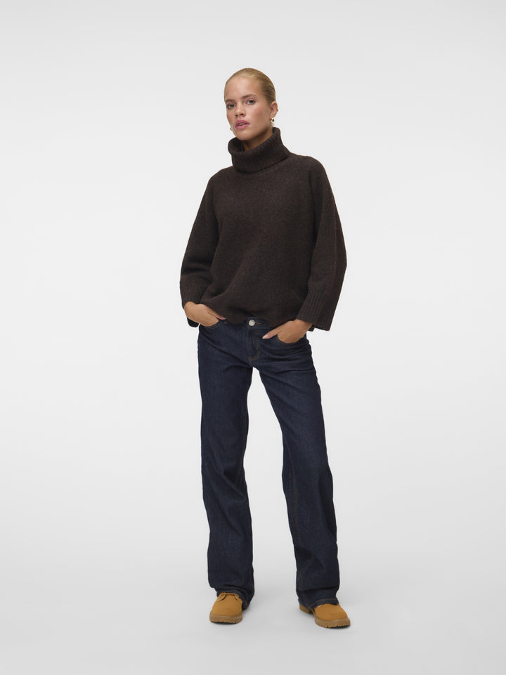 VMVIOLET 7/8 ROLLNECK PULLOVER, Chocolate Torte/MELANGE 297957001 Bild 2