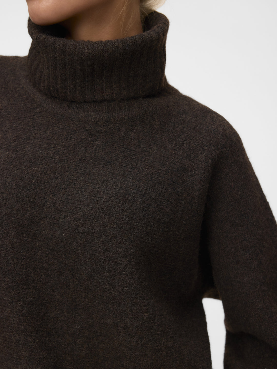VMVIOLET 7/8 ROLLNECK PULLOVER, Chocolate Torte/MELANGE 297957001 Bild 5