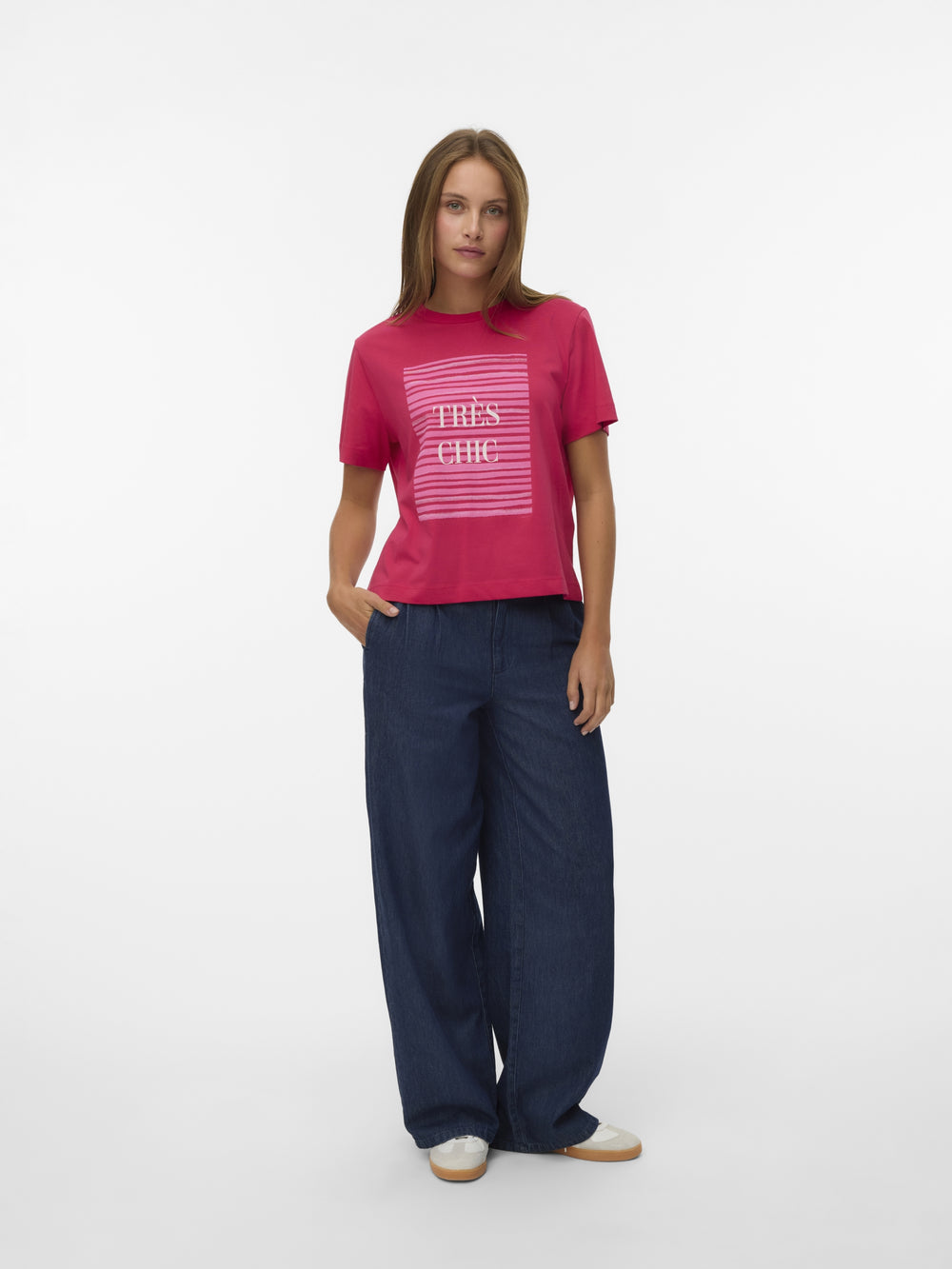 VMVIVIAN METTE SS TOP BOX JRS, Jazzy/TRES CHIC 255656001 Bild 2
