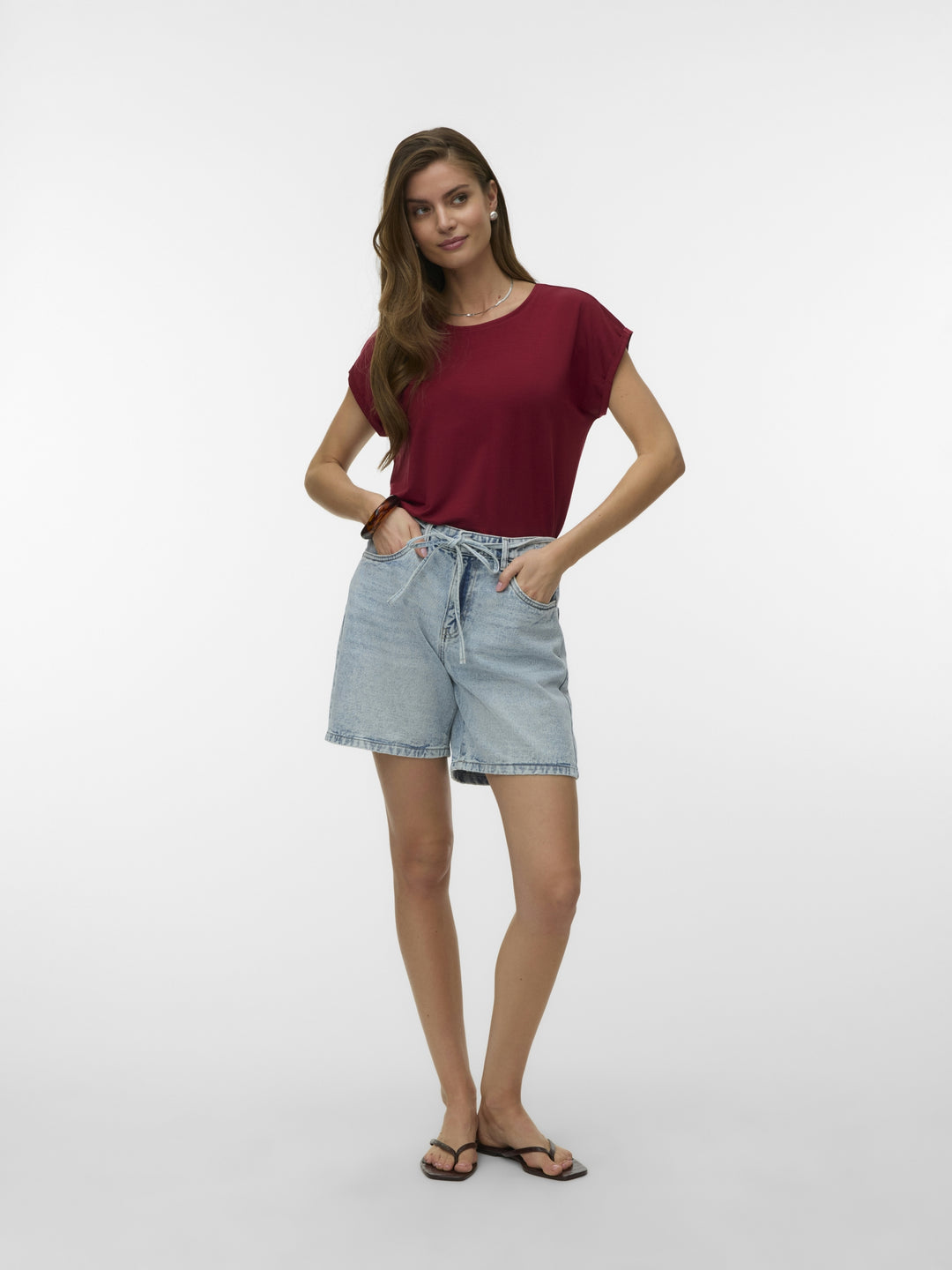 VMWIEN MR BELT SHORTS MIX GA NOOS, Light Blue Denim 178000 Bild 3