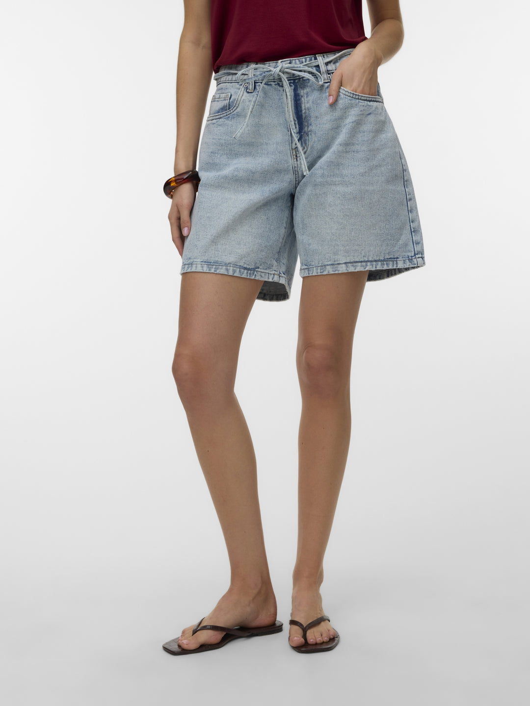 VMWIEN MR BELT SHORTS MIX GA NOOS, Light Blue Denim 178000 Bild 5