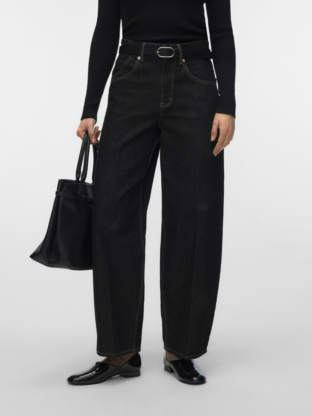 VMZELDA HR LOOSE BARREL DNM JEANS L, Black Denim/LI1190 237815001 Bild 5
