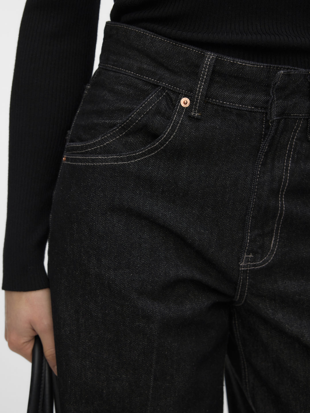 VMZELDA HR LOOSE BARREL DNM JEANS L, Black Denim/LI1190 237815001 Bild 6