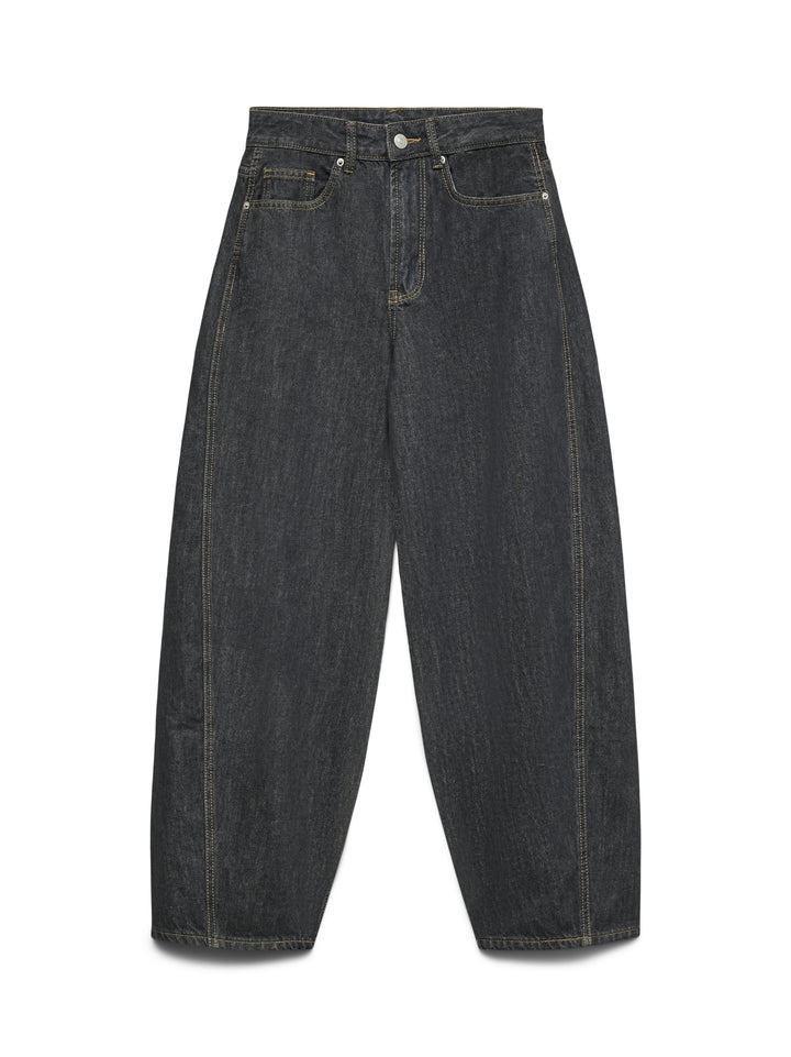 VMZOE MR BARREL DNM JEANS LI223 NOO, Dark Grey Denim/RINSE 178007001 Bild 1