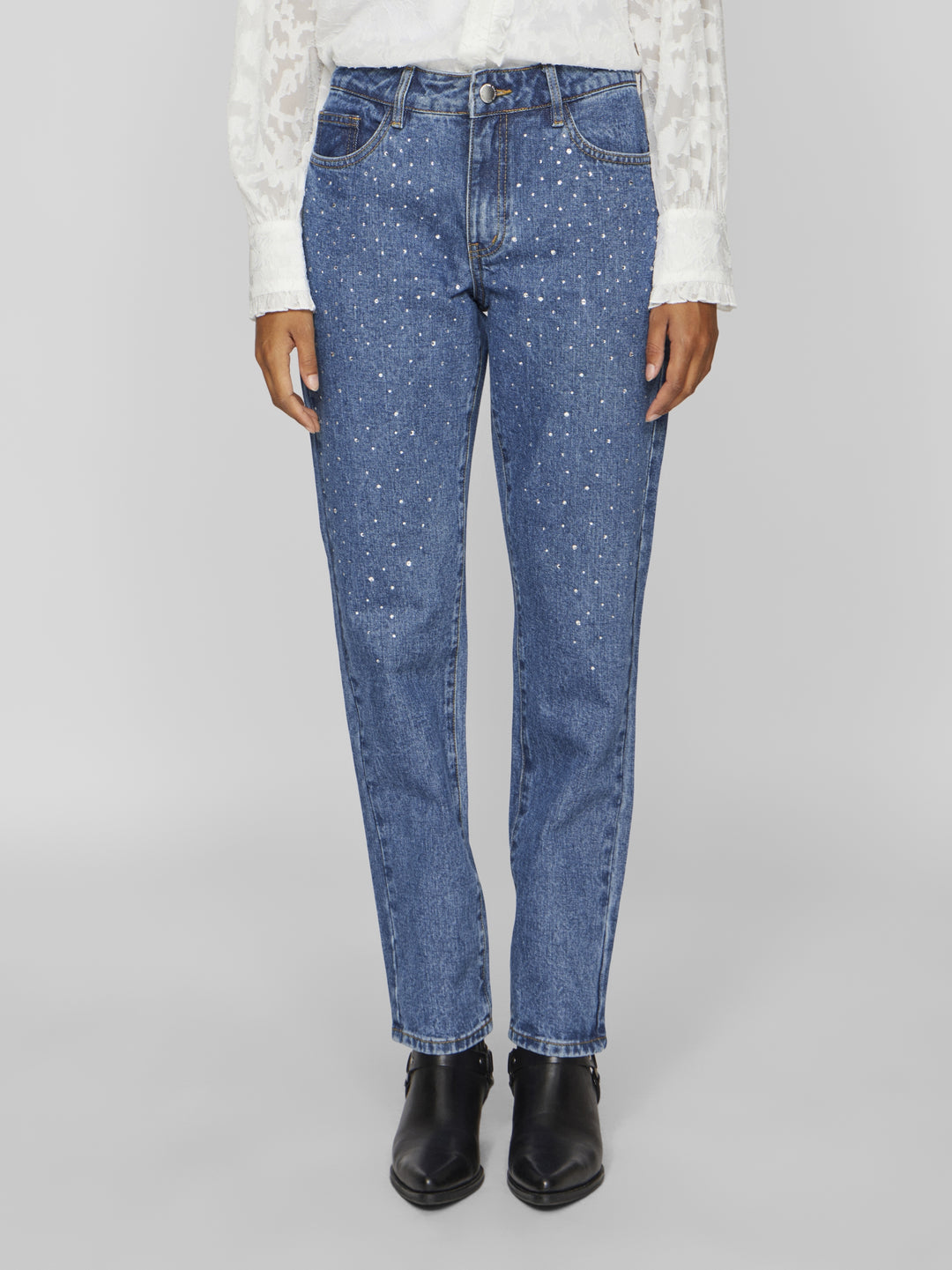 VIALICE RW  BEADINGS JEANS MBD EA12, Medium Blue Denim/SILVER BEADINGS 177854001 Bild 6