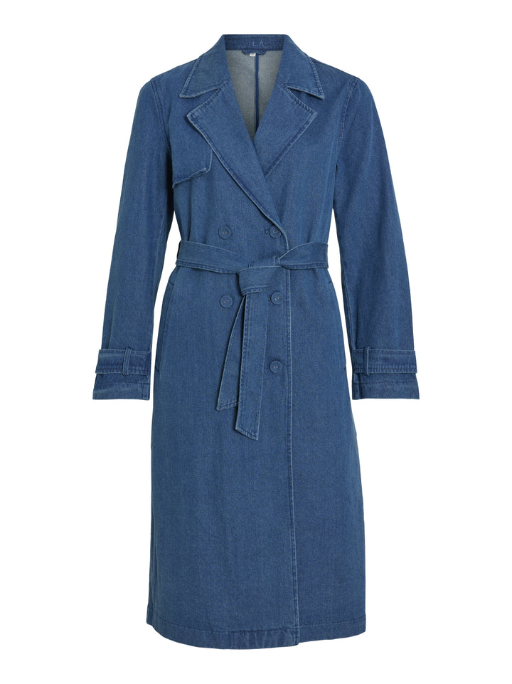 VICI NEW L/S DENIM TRENCH COAT, Medium Blue Denim 177854 Bild 1