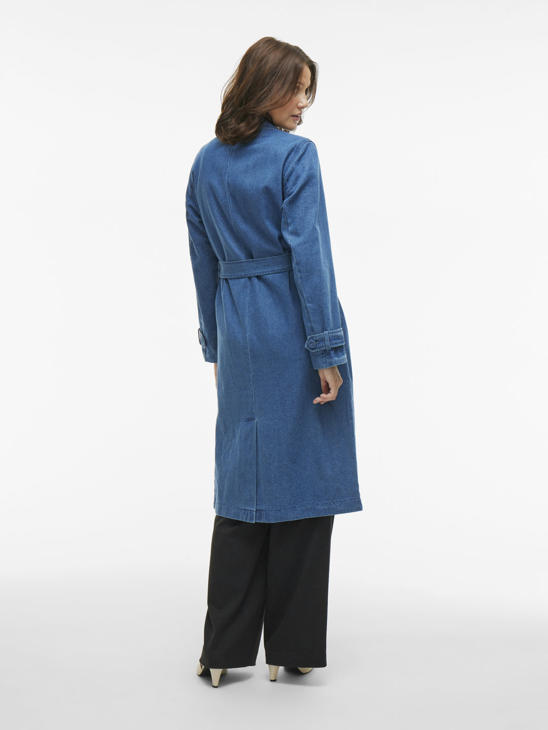 VICI NEW L/S DENIM TRENCH COAT, Medium Blue Denim 177854 Bild 7