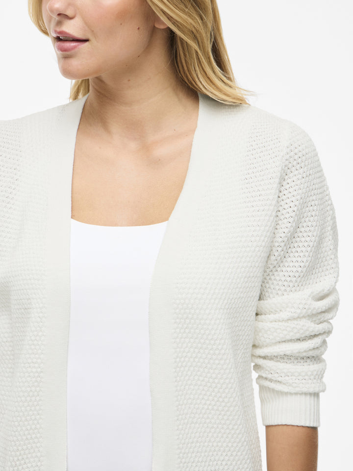 VIDALO L/S KNIT CARDIGAN- NOOS, White Alyssum 217891 Bild 4