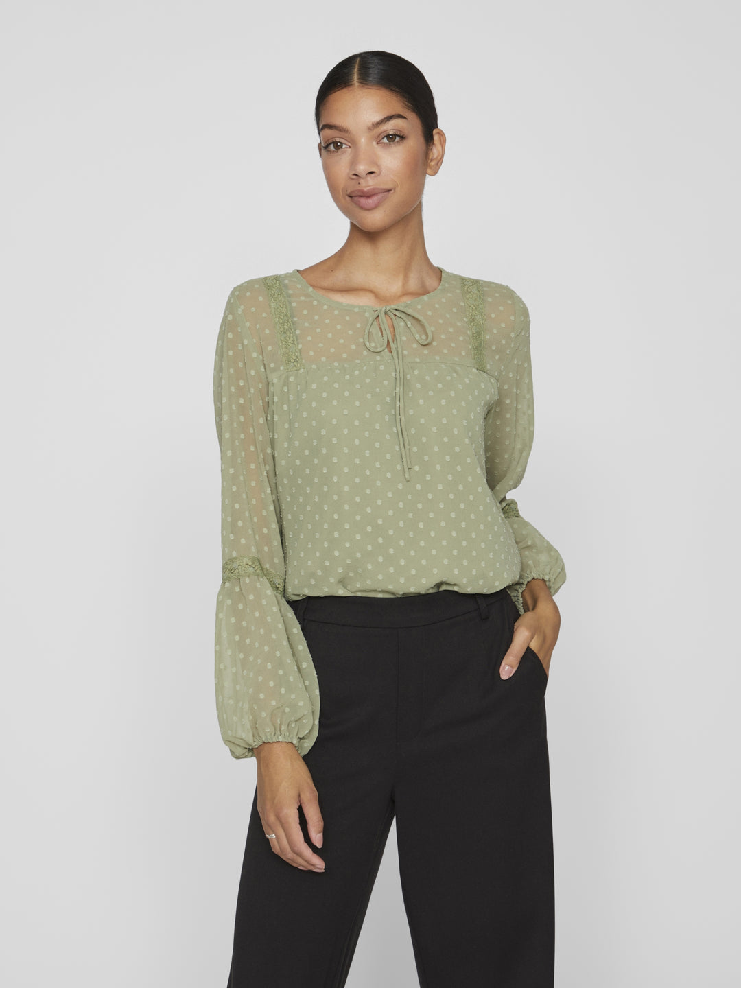 VIEDEE L/S TOP - NOOS, Oil Green 295047 Bild 3