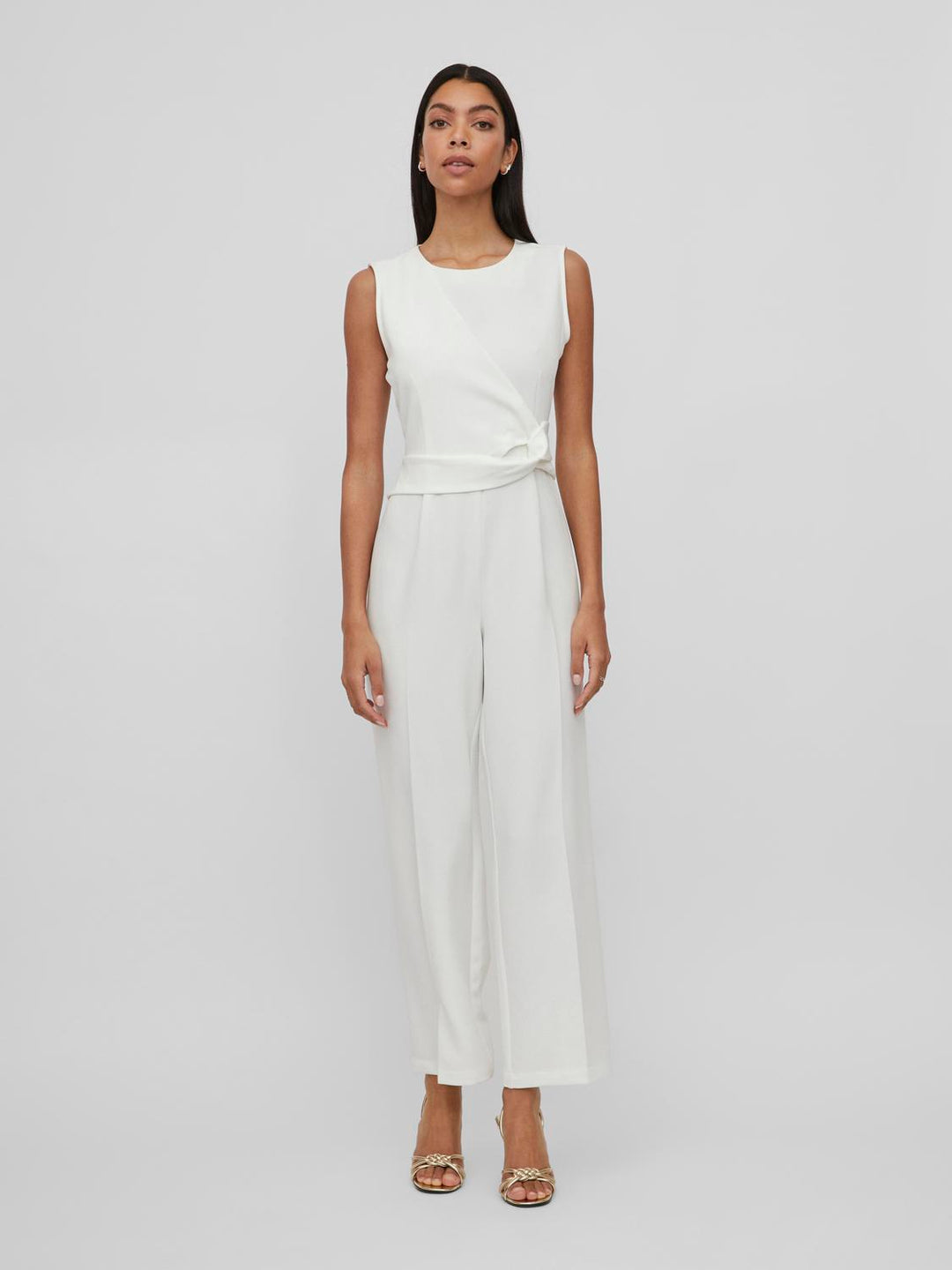 VIGERY S/L O-NECK JUMPSUIT/BR/DC, Cloud Dancer 209451 Bild 6