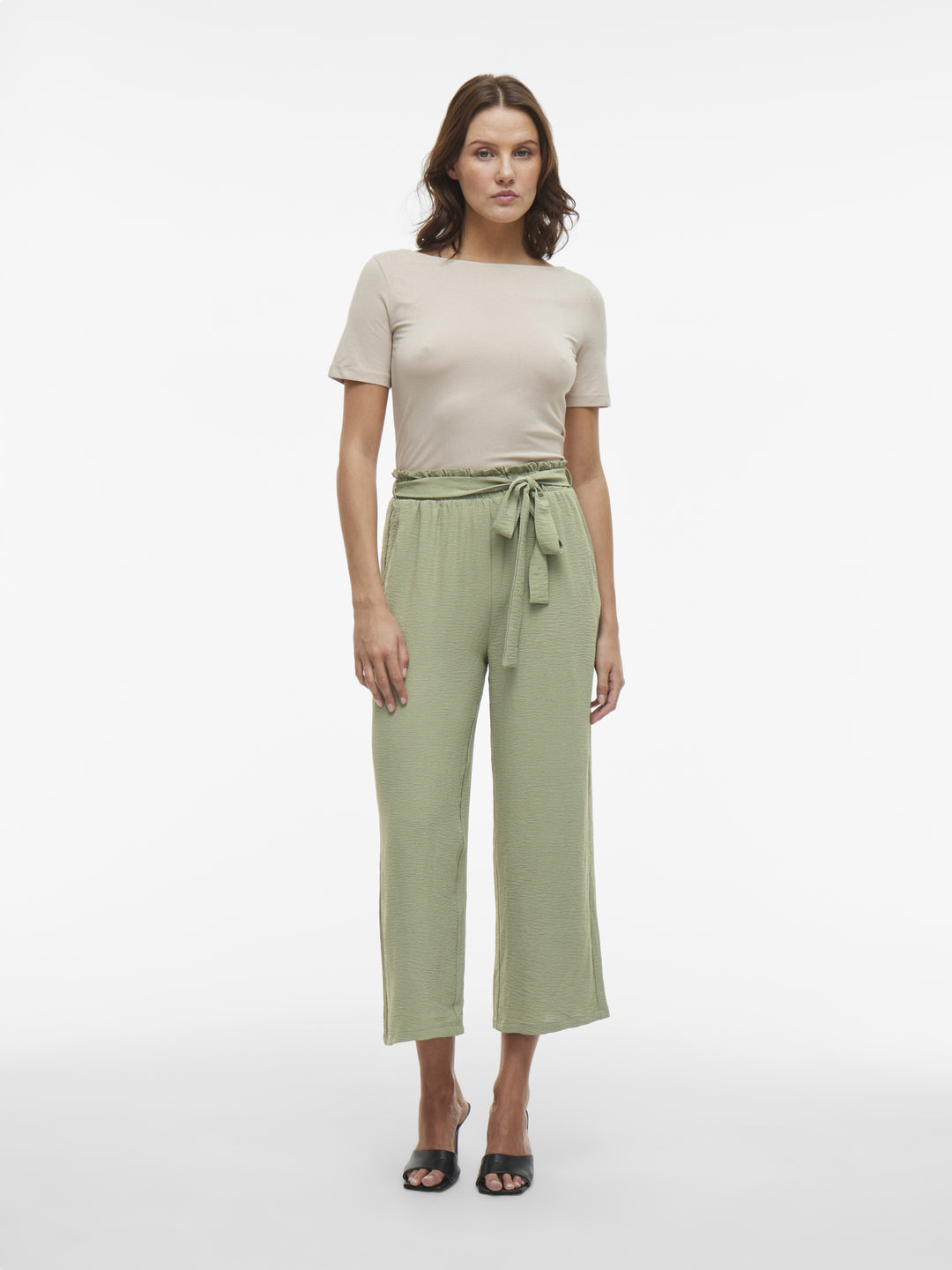 VIJOSA BELTED CULOTTE PANTS - NOOS, Oil Green 295047 Bild 5