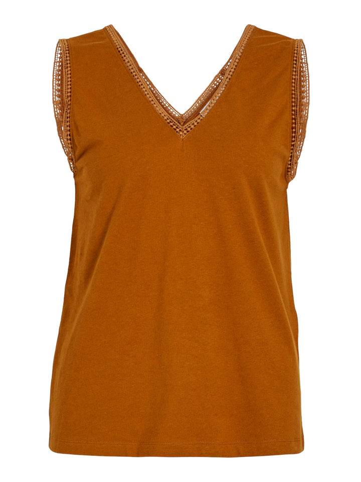 VILINANA V-NECK S/L TOP, Cathay Spice 222337 Bild 1