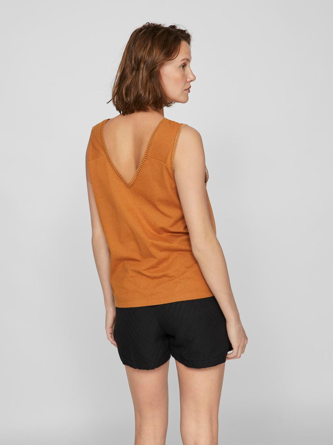 VILINANA V-NECK S/L TOP, Cathay Spice 222337 Bild 4