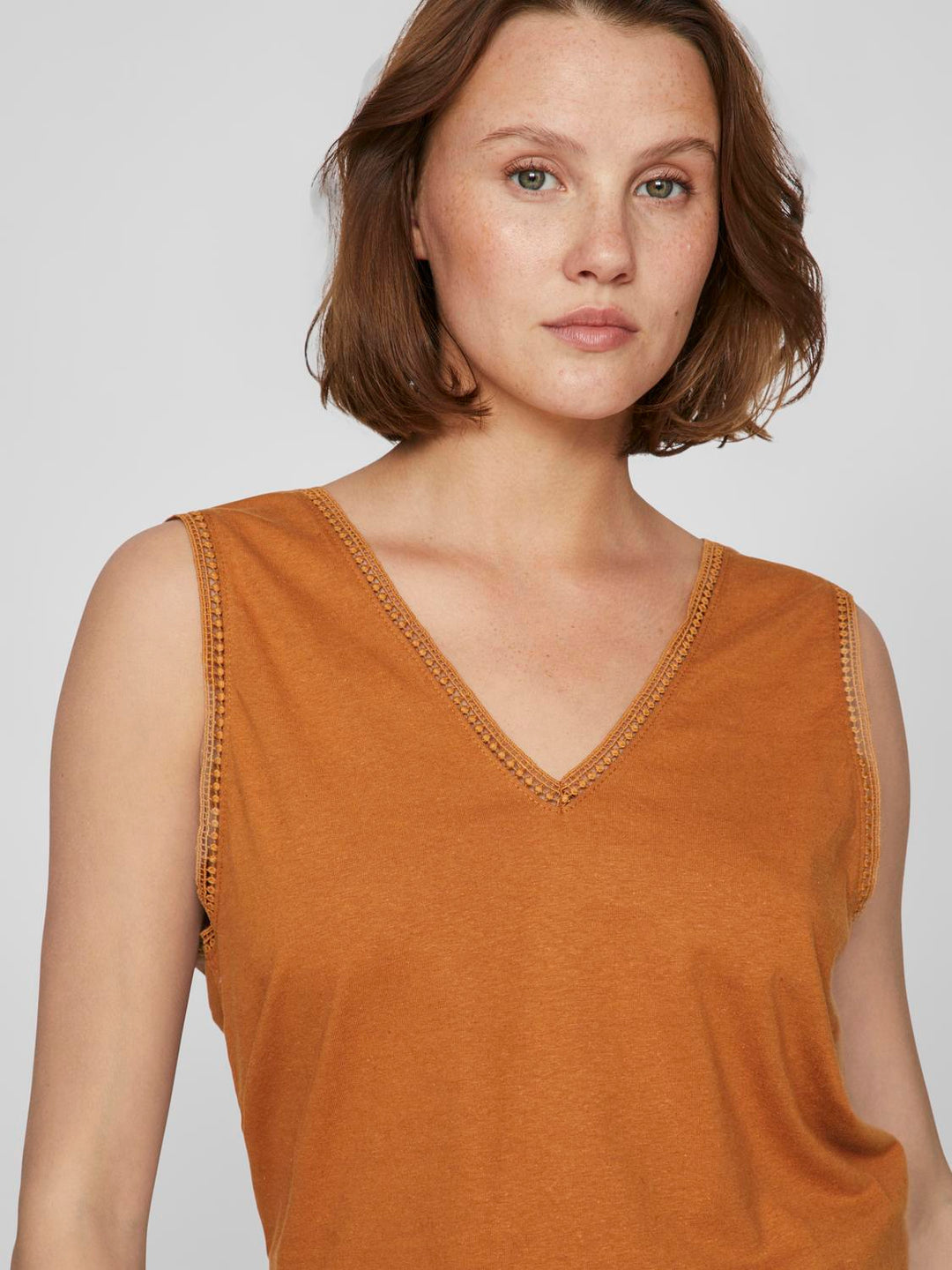 VILINANA V-NECK S/L TOP, Cathay Spice 222337 Bild 7