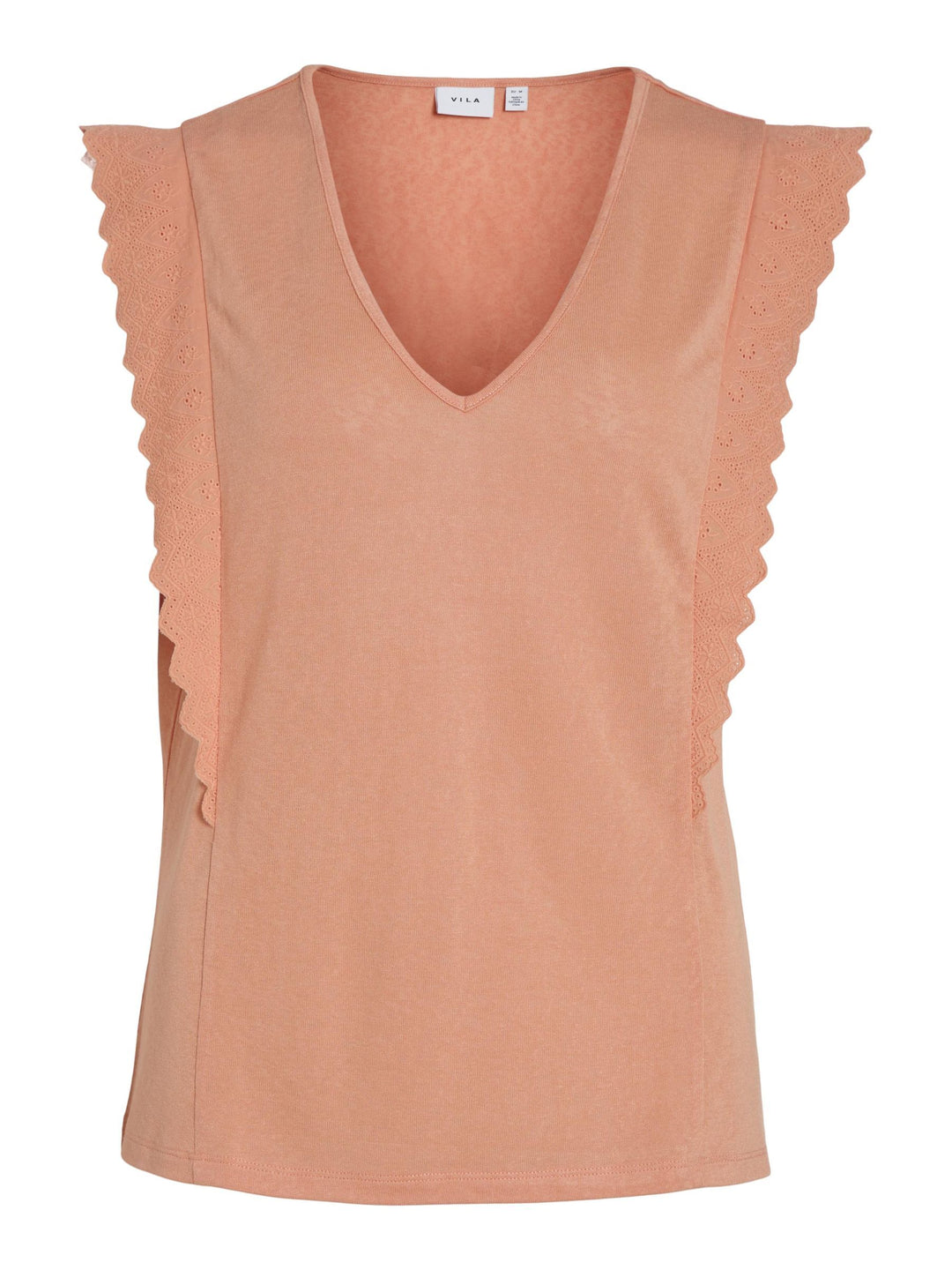 VIMIOSA V-NECK S/L TOP, Shell Coral 280315 Bild 1