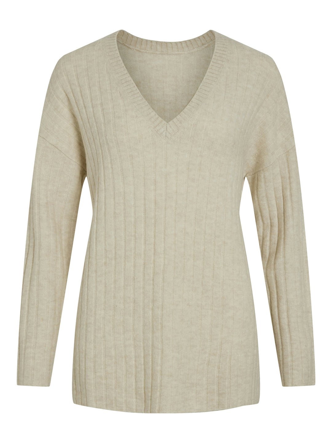 VIMIRAZ L/S REV V-NECK KNIT PULLOVE, Birch 177853 Bild 1