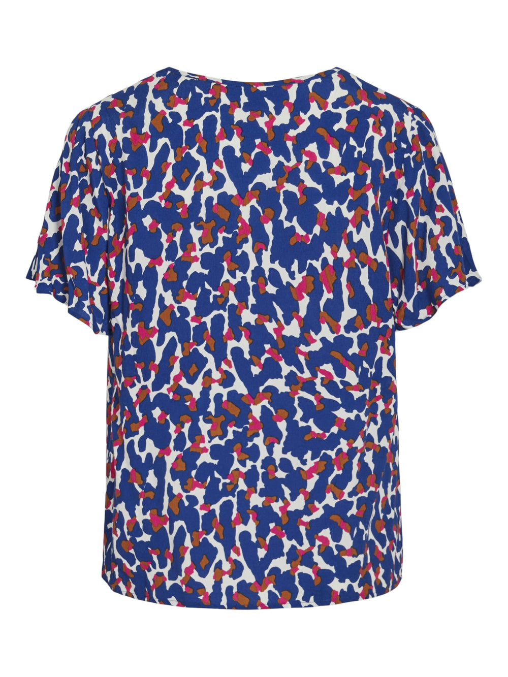 VIRUMA FI S/S V-NECK TOP/R, Mazarine Blue/Fi 243676001 Bild 2