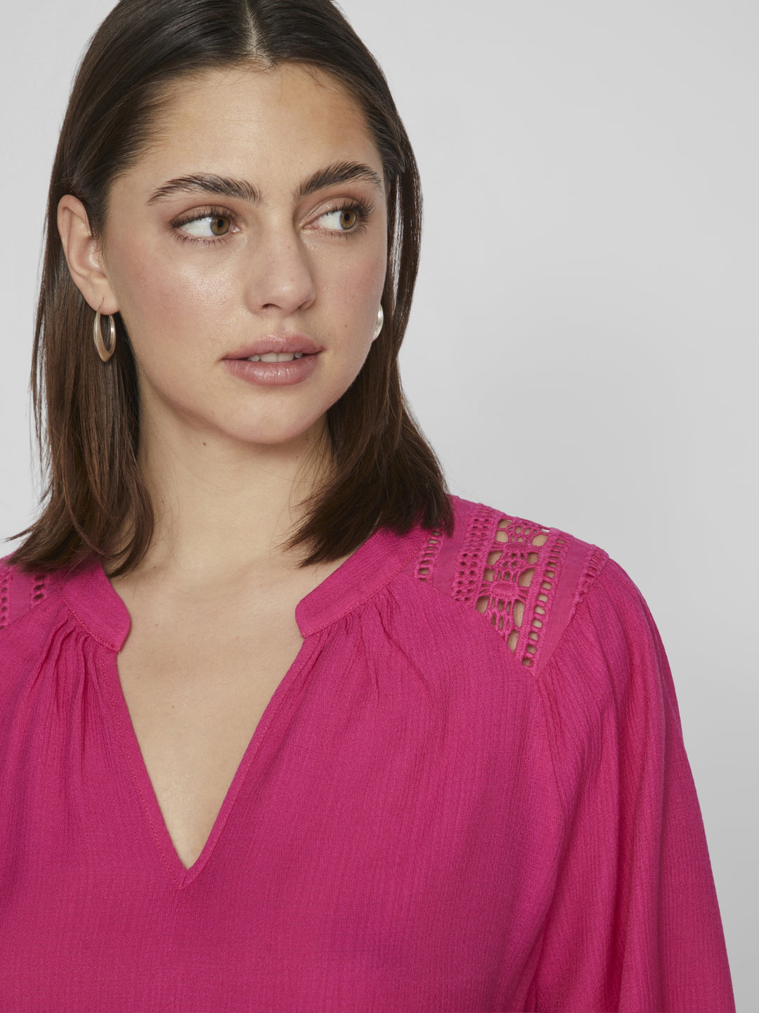 VITLASTA V-NECK L/S LACE TOP, Cabaret 260276 Bild 5