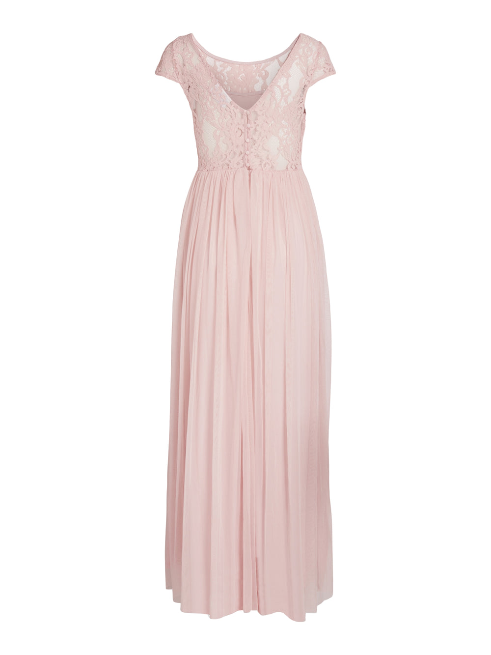 VIULRICANA S/S V-NECK MAXI DRESS/BM, Silver Pink 289995 Bild 2