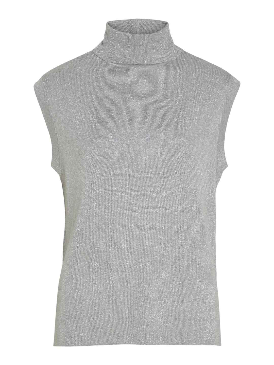 VIXANDRA HIGHNECK S/L GLITTER KNIT, Silver 210259 Bild 1