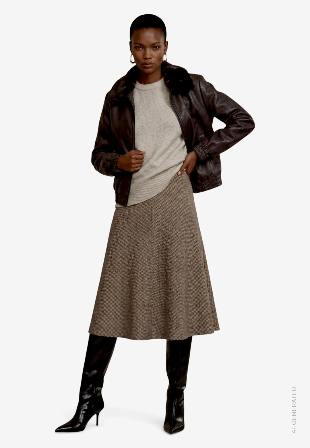 Blazerjacke Kurz 1/1 Arm, Black Coffee 7350 Bild 4