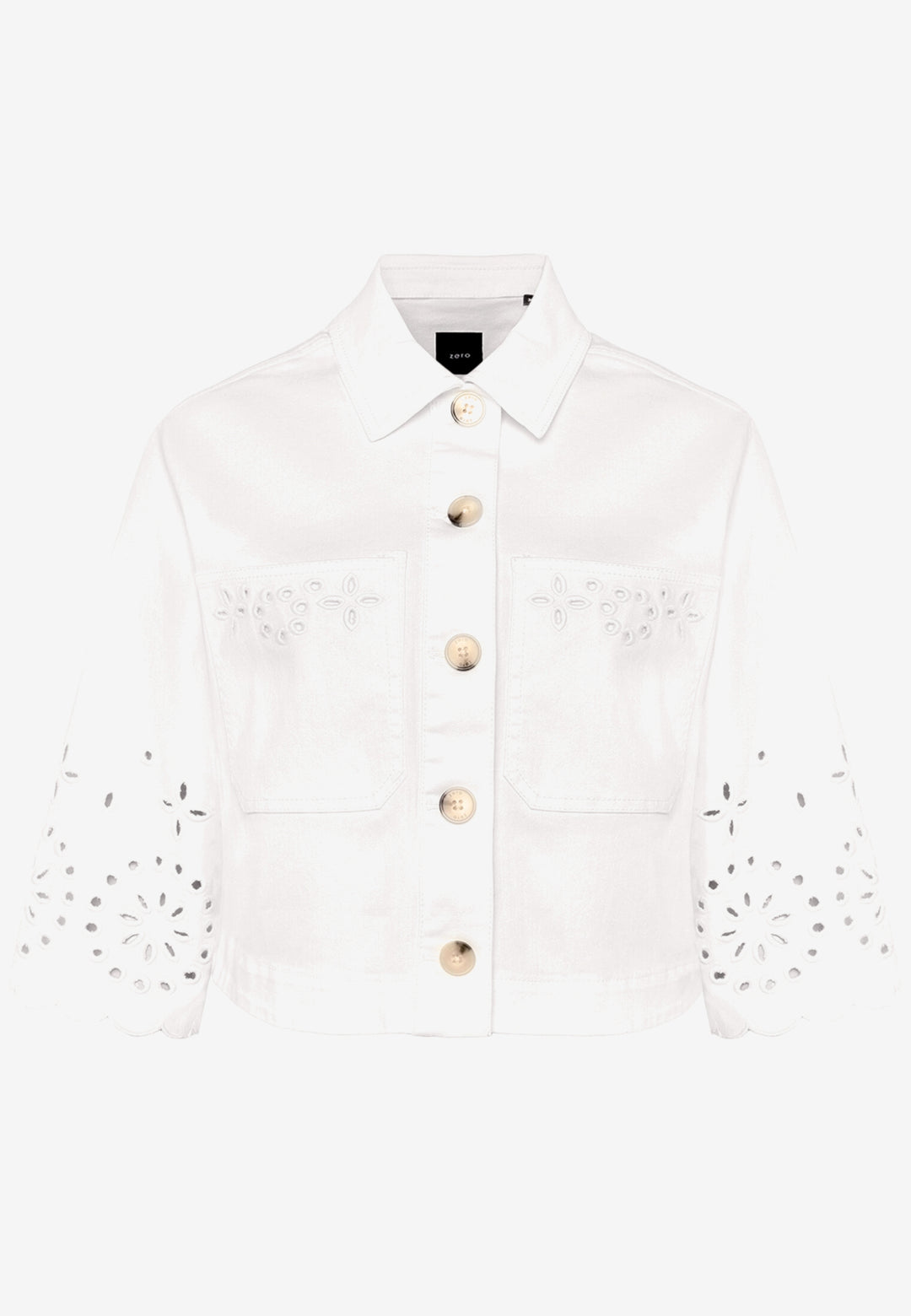 Blazerjacke Kurz 1/1 Arm, Patch Cream/Cream 1912 Bild 1