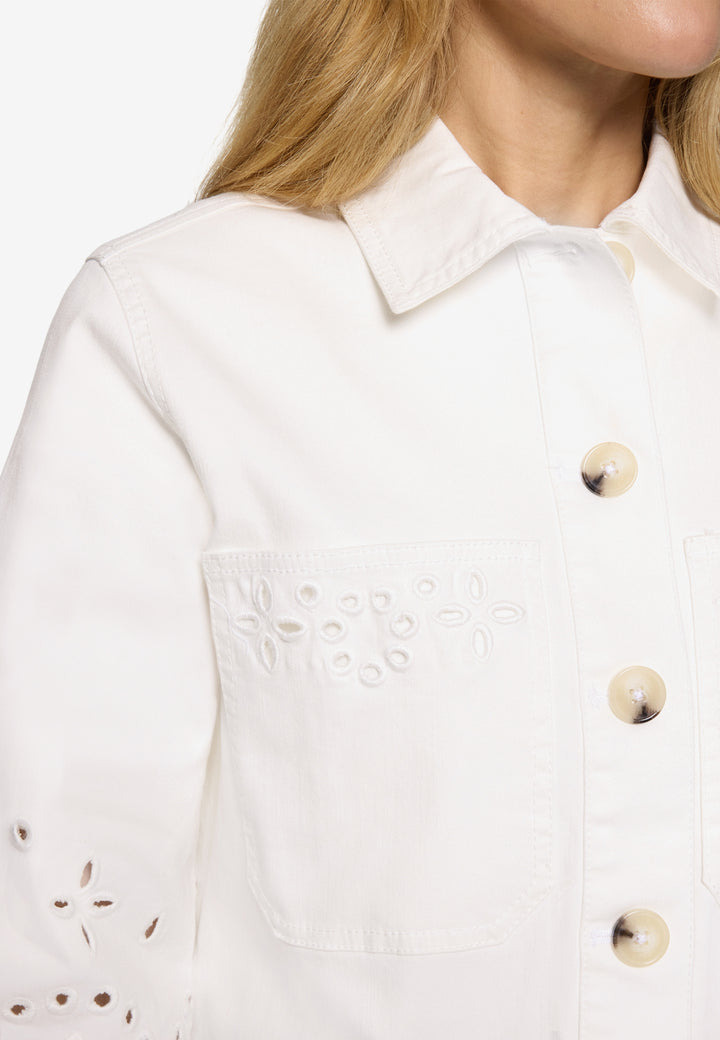 Blazerjacke Kurz 1/1 Arm, Patch Cream/Cream 1912 Bild 5