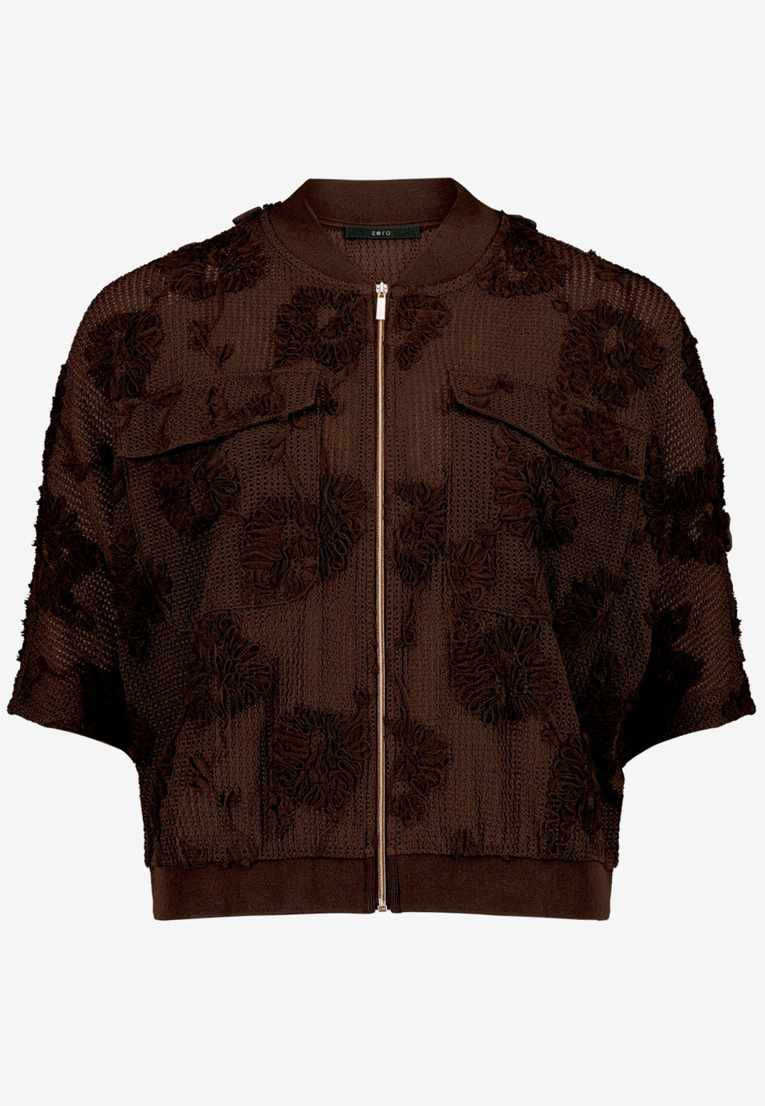 Blazerjacke Kurz 1/2 Arm, Chocolate Plum 7416 Bild 1