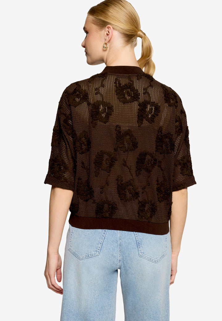Blazerjacke Kurz 1/2 Arm, Chocolate Plum 7416 Bild 3
