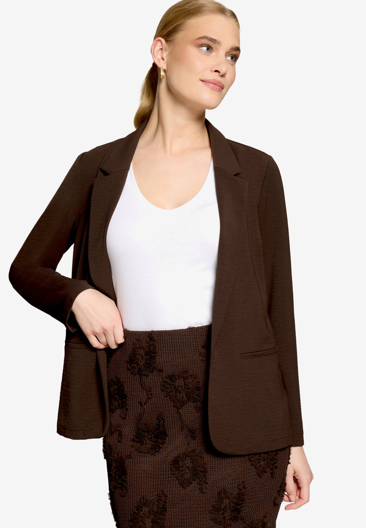Blazerjacke Lang 3/4 Arm, Chocolate Plum 7416 Bild 2